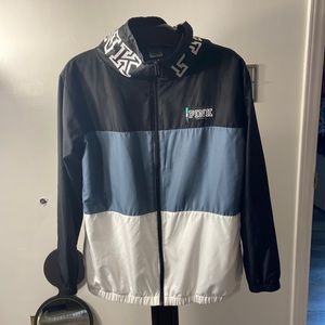 NWOT VS Pink Colorblock Funnel Jacket